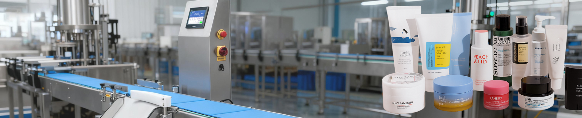 checkweighing and metal detection of Cosmetics