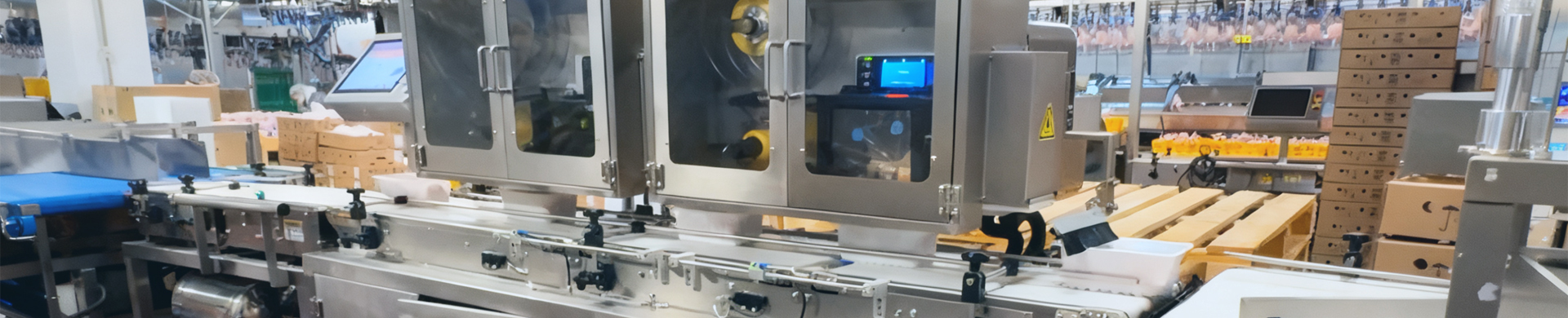 Automated production lines for convenience food and takeaway food industries
