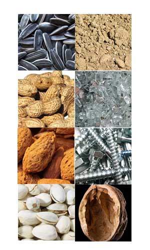 Samples inspected by Bulk Goods X-ray Inspection Systems