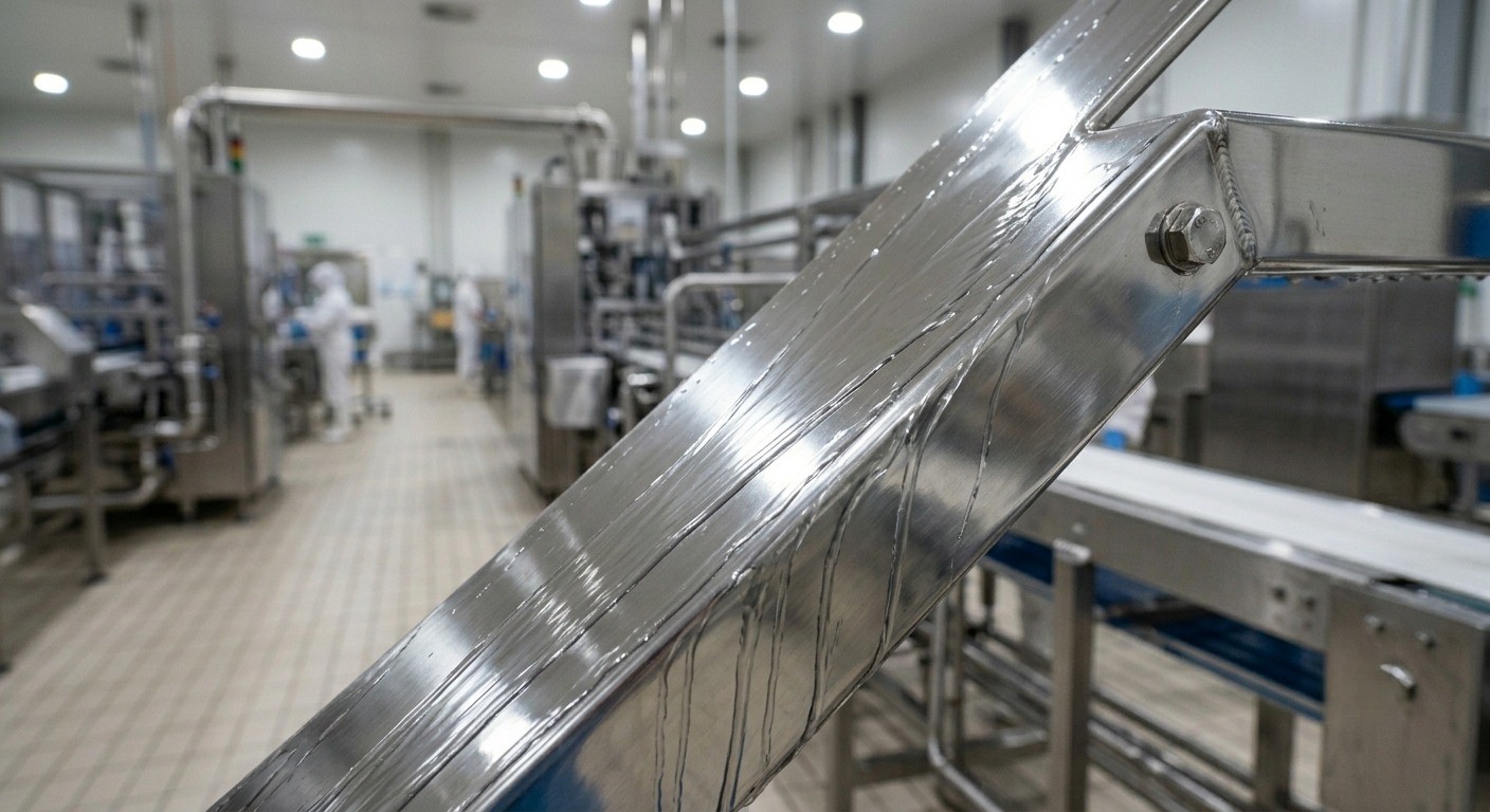 SUS316 Stainless Steel Surface of an Industrial Checkweigher