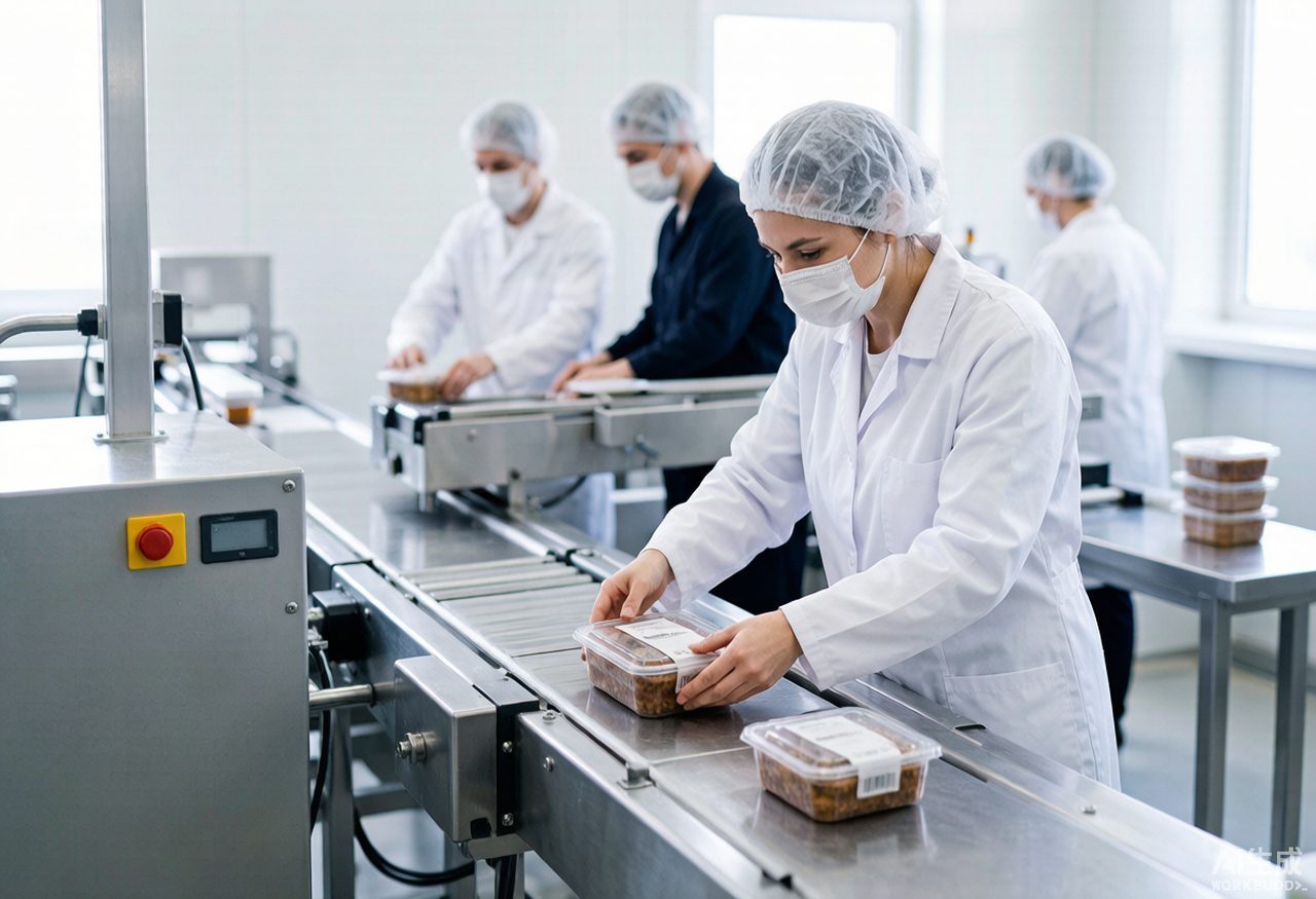 Foreign object contamination risk by food production line