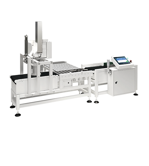 Combined checkweigher and labeler system