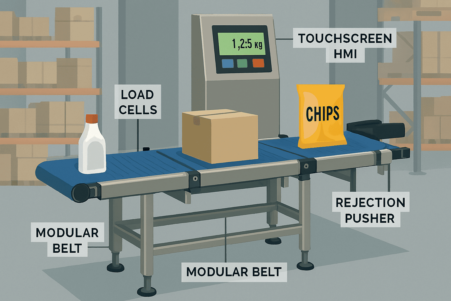 Customized Checkweigher Conveyor System