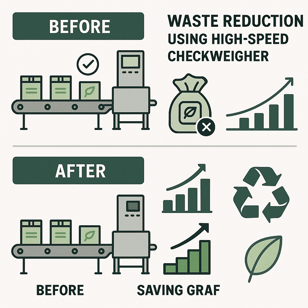 Before-and-After Comparison in a Production Line Equipped with a Dynamic Checkweigher