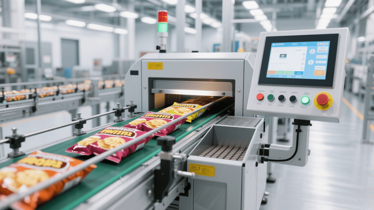 Food Factory Conveyor Metal Detector System
