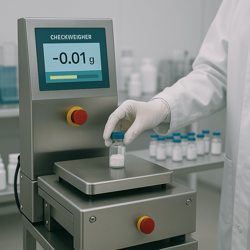 Static Checkweigher in a Pharmaceutical Lab