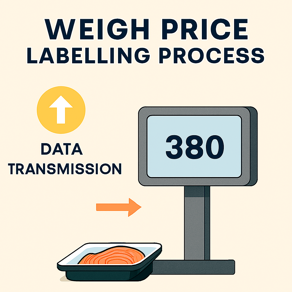 Weigh Price Labeling Process-Data Transmission