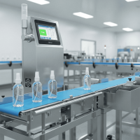 Precision Dynamic Checkweigher for Spray Bottle Testing | SameGram