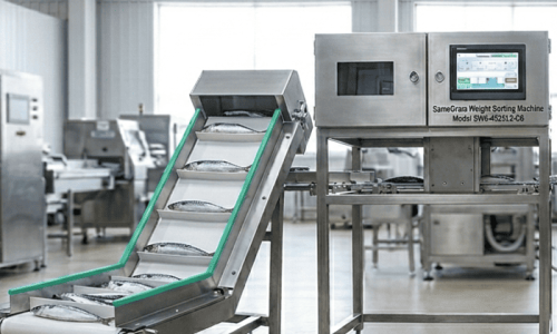 摆臂式称重分拣机：鱼肉分级 | SameGram