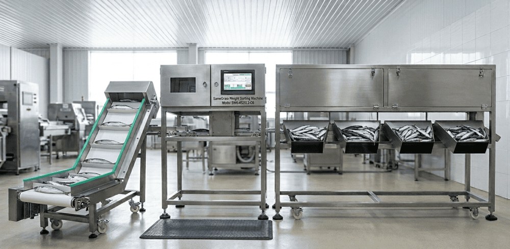 SameGram Weight Sorting Machine Operating