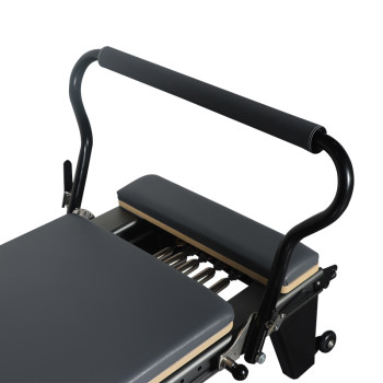 Studio Quality Pilates Reformer Machine for Professional Use​ | Full-track Footbar System ｜Aluminum | Black