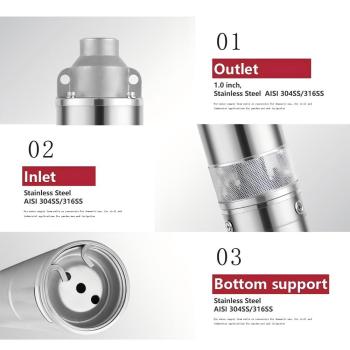 S4HS-4 Inch Solar Helical Rotor Borehole Pump - Efficient Submersible Screw Pump with MPPT Controller