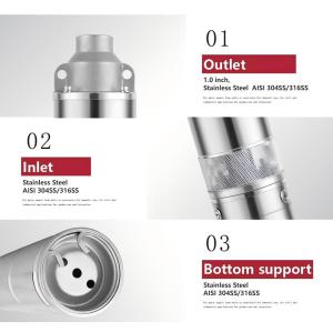 S4HS-4 Inch Solar Helical Rotor Borehole Pump - Efficient Submersible Screw Pump with MPPT Controller
