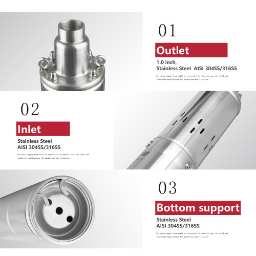 S4SS-4 Inch DC screw type solar bore pump Solar Pump with MPPT Controller for Bulk Orders and OEM/ODM