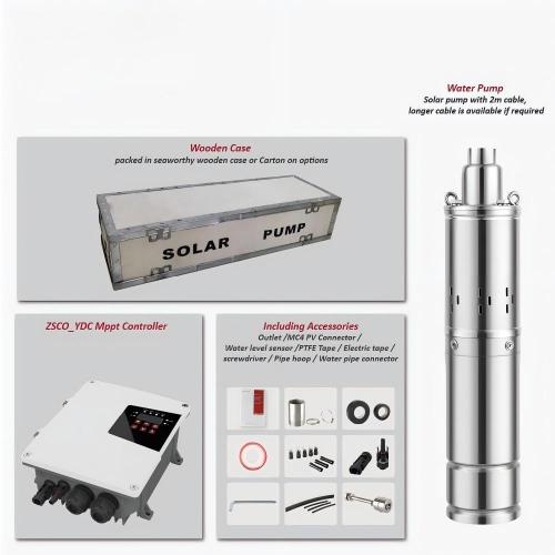 S4SS-4 Inch DC screw type solar bore pump Solar Pump with MPPT Controller for Bulk Orders and OEM/ODM