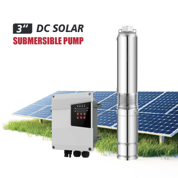S3PC-3 Inch Solar-Powered Centrifugal Submersible Borehole Pump with MPPT Controller, Plastic Impeller DC Solar Water Pump for Deep Well Irrigation