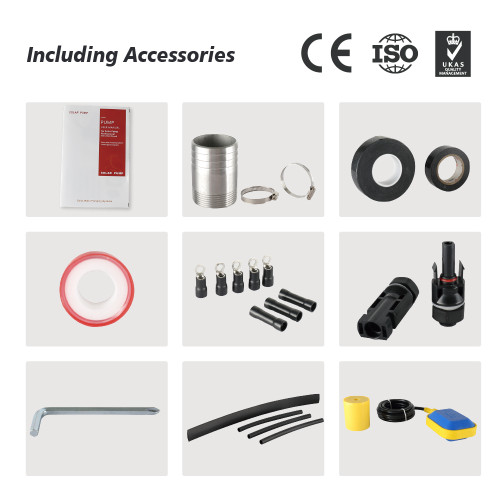 S3PC-3 Inch Solar-Powered Centrifugal Submersible Borehole Pump with MPPT Controller, Plastic Impeller DC Solar Water Pump for Deep Well Irrigation