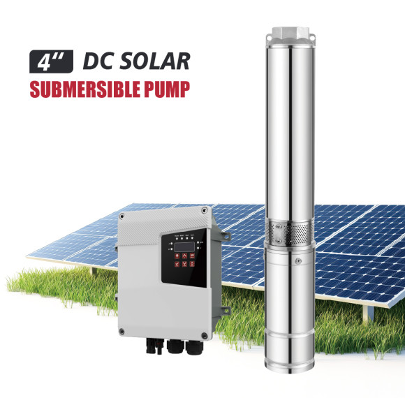 S4PC-4 Inch Solar Submersible Borehole Pump Plastic Impeller with MPPT Controller