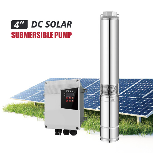 S4PC-4 Inch Solar Submersible Borehole Pump Plastic Impeller with MPPT Controller