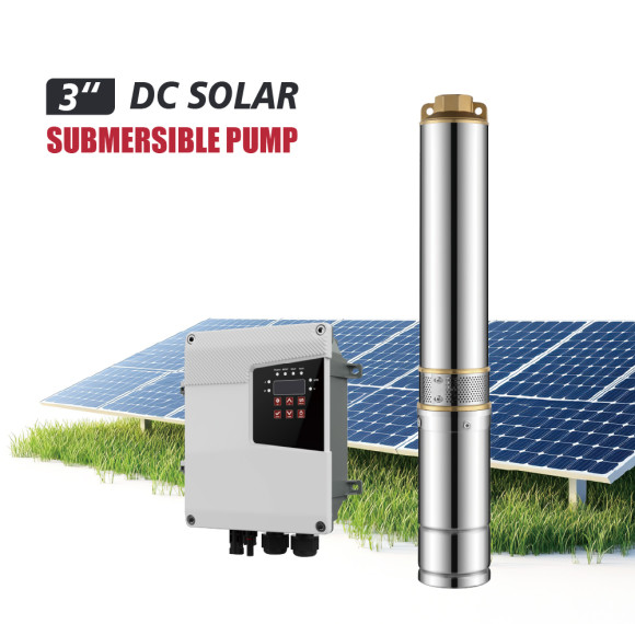 S3PC(b)-3 Inch Solar Centrifugal Submersible Pump Plastic Impeller with MPPT Controller-OEM & ODM