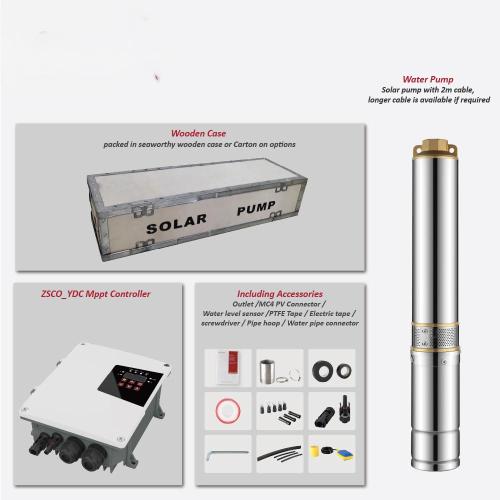 S3PC(b)-3 Inch Solar Centrifugal Submersible Pump Plastic Impeller with MPPT Controller-OEM & ODM