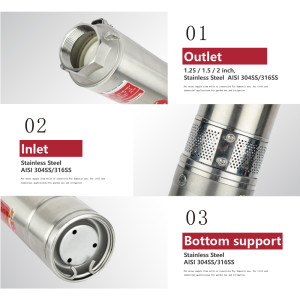 Z4PC-4 inch AC/DC Hybrid Centrifugal PUMP Submersible Borehole Solar Pump