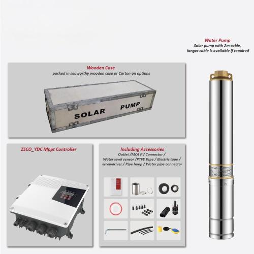 Z3PCB-3 inch AC/DC Hybrid High Quality Centrifugal Submersible Borehole Solar Water Pump