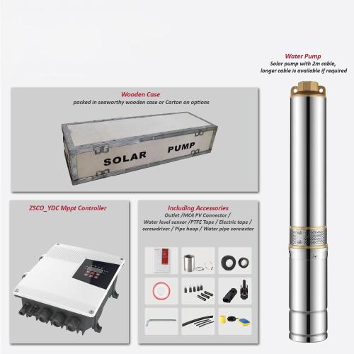 Z4PCB-4 inch AC/DC Hybrid Centrifugal PUMP Submersible Borehole Solar Pump