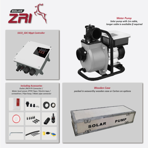 SSNF Solar-Powered Centrifugal Surface Pump Solar Water Pump with MPPT Controller for Drinking Water