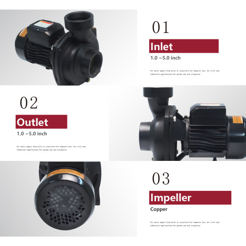 SSHF Solar-Powered Centrigugal Surface Pump Solar Water Pump with MPPT Controller for Agricultural Irrigation