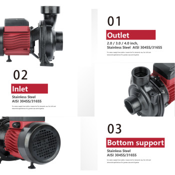 SSHF-H Solar-Powered Centrigugal Surface Pump Solar Water Pump with MPPT Controller for Agricultural Irrigation