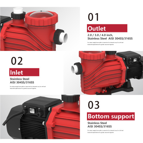 SSSP DC Solar-Powered Swimming Pool Pump for Water Treatment with MPPT Controller