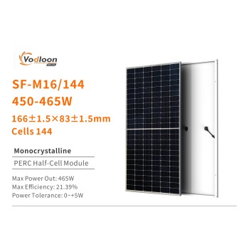 VDL-M16 144P-(450W-465W) Monocrystalline PERC Half-Cell Module