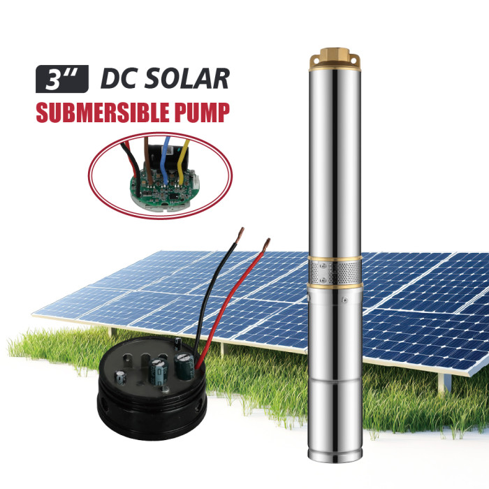 I3PC(b) Built-in MPPT Controller 3 inch Solar-Powered High Quality Centrifugal Submersible Borehole Pump