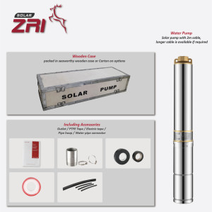I3PC(b) Built-in MPPT Controller 3 inch Solar-Powered High Quality Centrifugal Submersible Borehole Pump