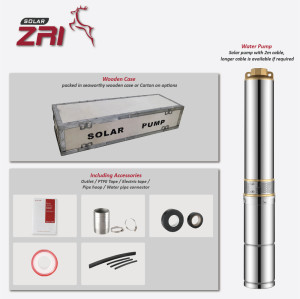 I4PC(b) Built-in MPPT Controller 4 inch Solar-Powered High Quality Centrifugal Submersible Plastic Impeller Pump