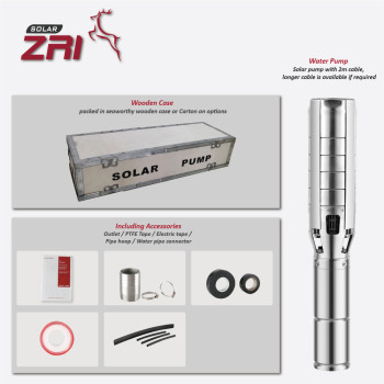 I4/6SC Built-in MPPT Controller 4/6 inch Solar-Powered Centrifugal Submersible Borehole Pump