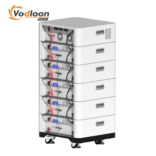 SBM-H 102.4V/250AH High Voltage Stacked Lithium Battery With Hybrid Inverter 5.5KW/10KW