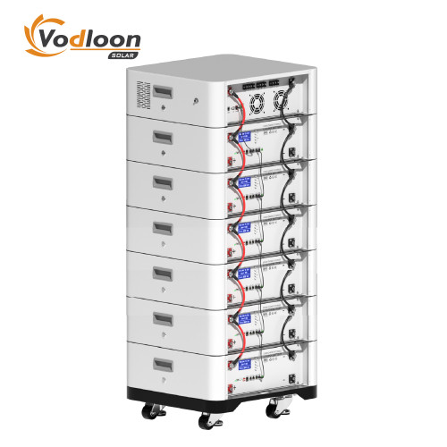 SBM-H 102.4V/300AH High Voltage Stacked Lithium Battery With Hybrid Inverter 5.5KW/10KW