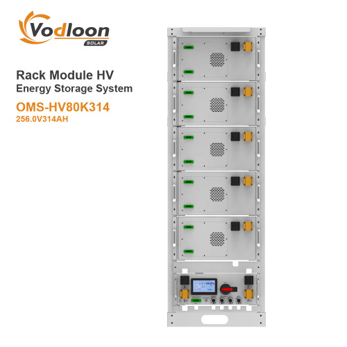OMS-HV80K314 Rack storage lithium battery 256V314AH