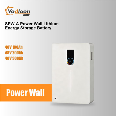 SPW-A 48V Power Wall Lithium Energy Storage Battery Wall Mount Lithium Battery