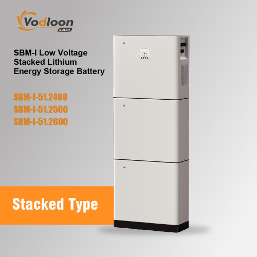 SBM-IV 51.2V/200AH Low Voltage Vertical Lithium Battery With Hybrid Inverter 5.5KW/10KW