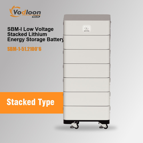 SBM-I 51.2V/600AH Low Voltage Stacked Lithium Battery With Hybrid Inverter 5.5KW/10KW