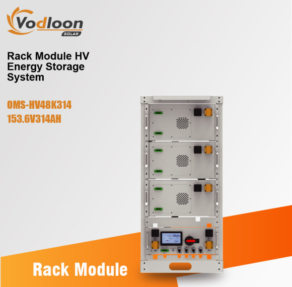 OMS-HV48K314 Rack storage lithium battery 153.6V314AH