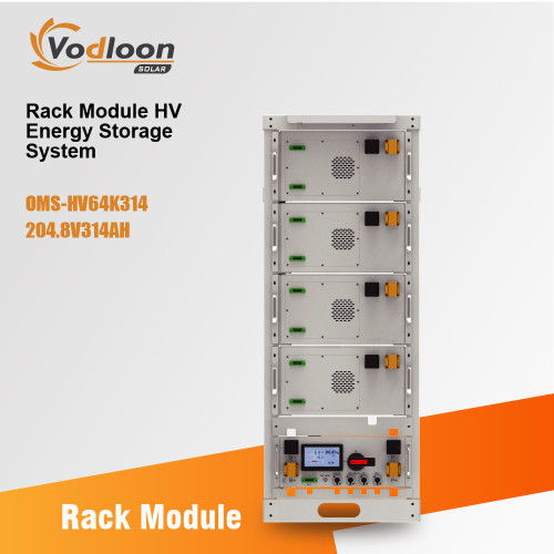 OMS-HV64K314 Rack storage lithium battery 204.8V314AH