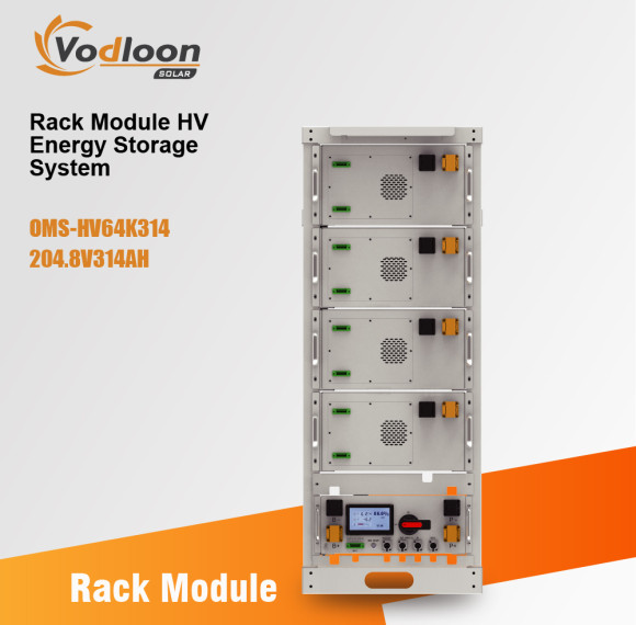 OMS-HV64K314 Rack storage lithium battery 204.8V314AH