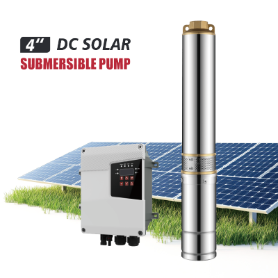 S4PC(b)-4 Inch Solar Submersible Borehole Pump Plastic Impeller Pump with MPPT Controller