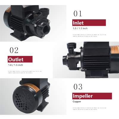 ZSQB-ADHY AC/DC Hybrid Solar-Powered Peripheral Surface Pump Solar Water Pump with MPPT Controller for Drinking Water