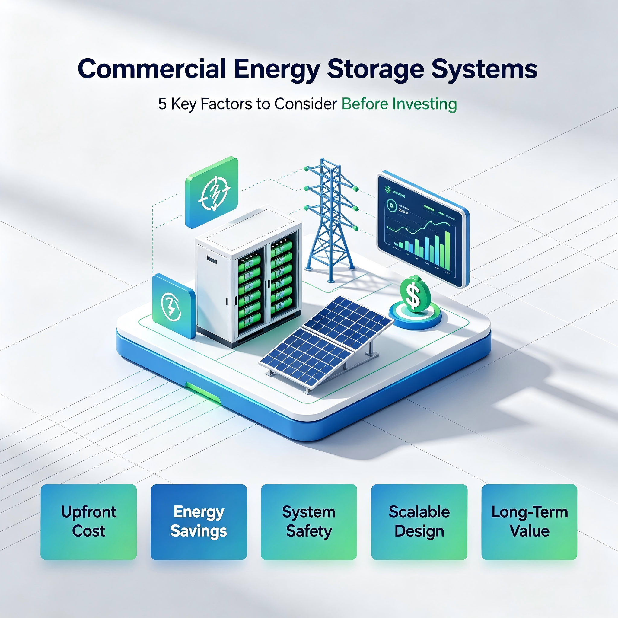 Commercial Energy Storage Systems: 5 Key Factors to Consider Before Investing