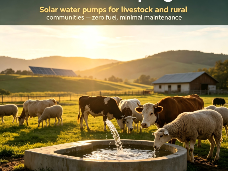 Solar Pumping for Livestock and Rural Water Access: A Practical Guide
